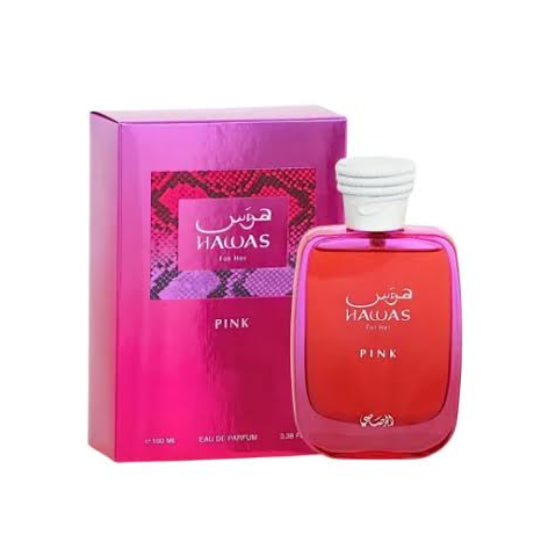 Rasasi Hawas Pink Femenino EDP — Caja sellada