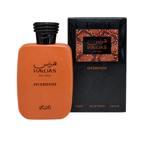 Rasasi Hawas Overdose Masculino EDP — Caja sellada