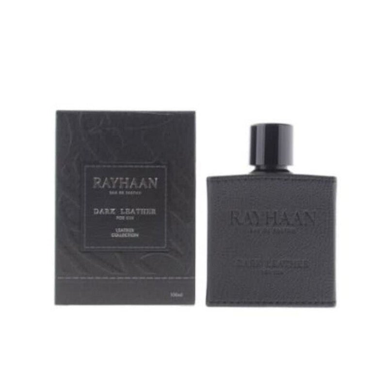 Rayhaan Dark Leather Masculino EDP — Caja sellada