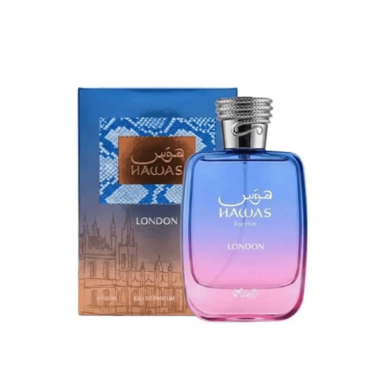 Rasasi Hawas London Unisex EDP — Caja sellada