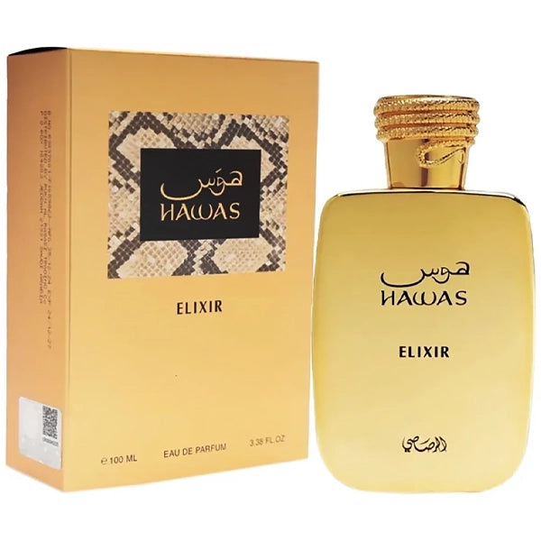 Rasasi Hawas Elixir Unisex EDP — Caja sellada