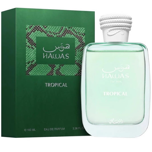 Rasasi Hawas Tropical Masculino EDP — Caja sellada