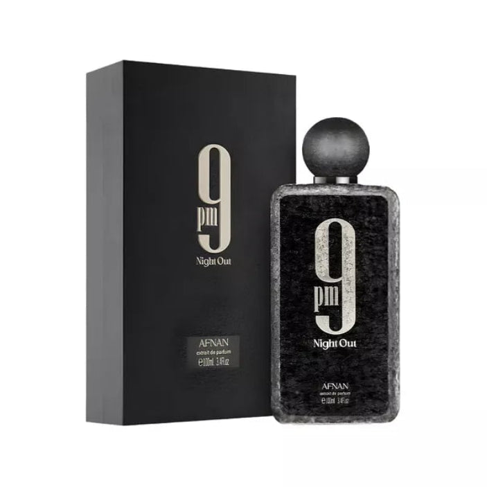 Afnan 9 PM Night Out Unisex EDP — Caja sellada