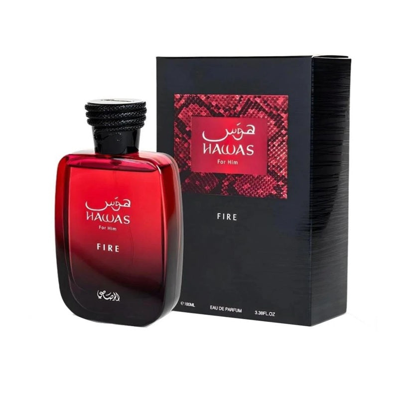 Rasasi Hawas Fire Unisex EDP — Caja sellada