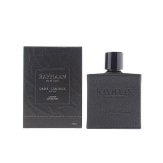 Rayhaan Dark Leather Masculino EDP — Caja sellada